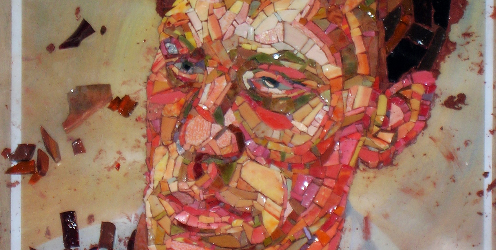 riproduzione a mosaico di un quadro di Freud